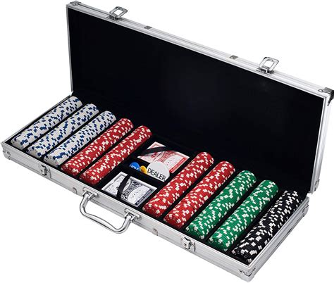 poker chip set with values